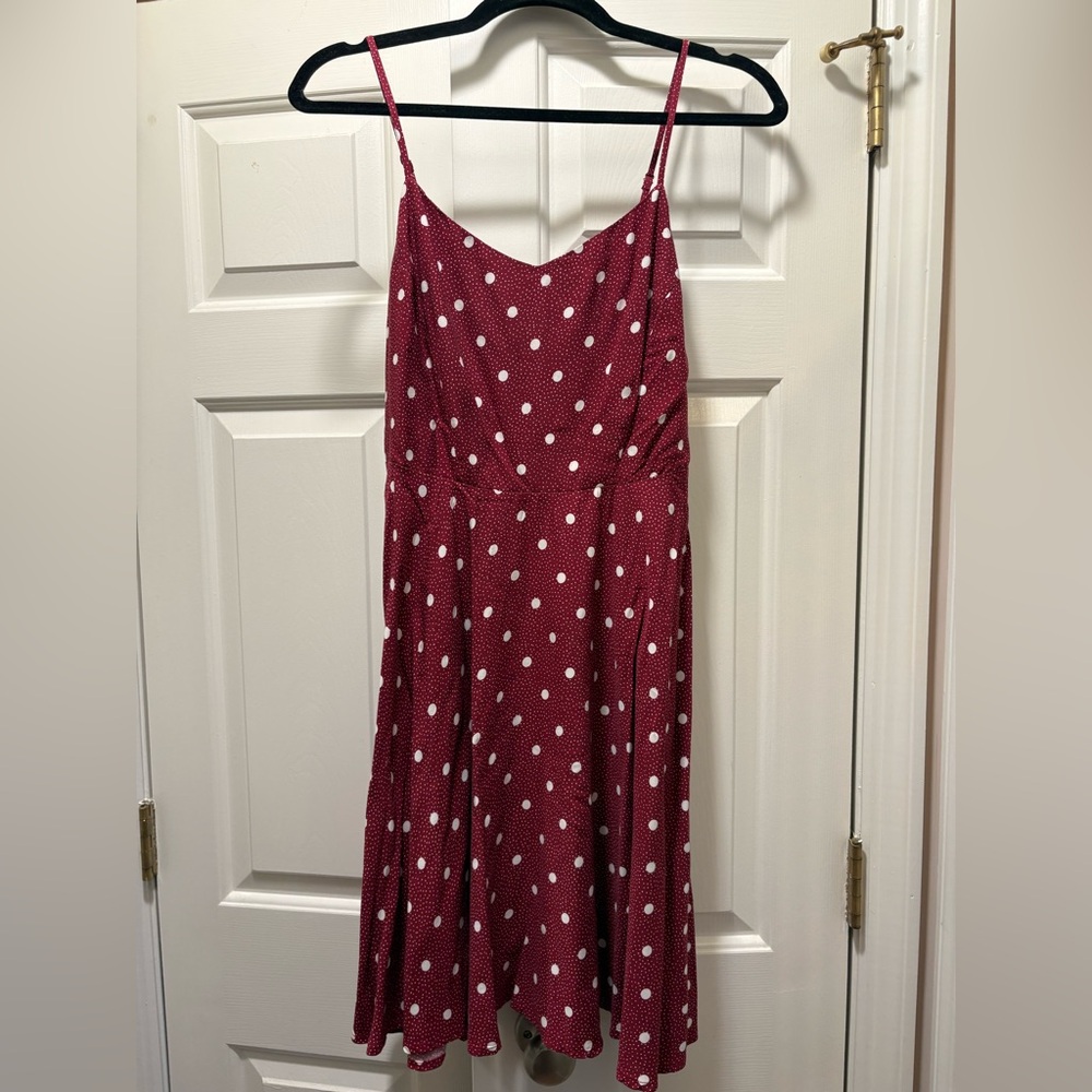 Old Navy Red and White Polka Dot Dress